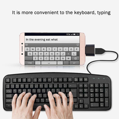 Plastic USB-C / Type-C Male to USB 2.0 Female OTG Data Transmission Charging Adapter by buy2fix