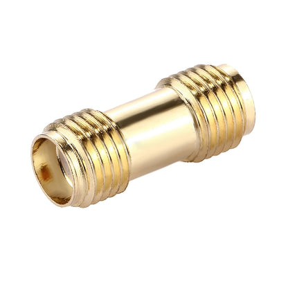 SMA Female to SMA Female Connector Adapter(Gold) by buy2fix