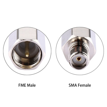 FME Male to SMA Female Connector Adapter(Silver) by buy2fix