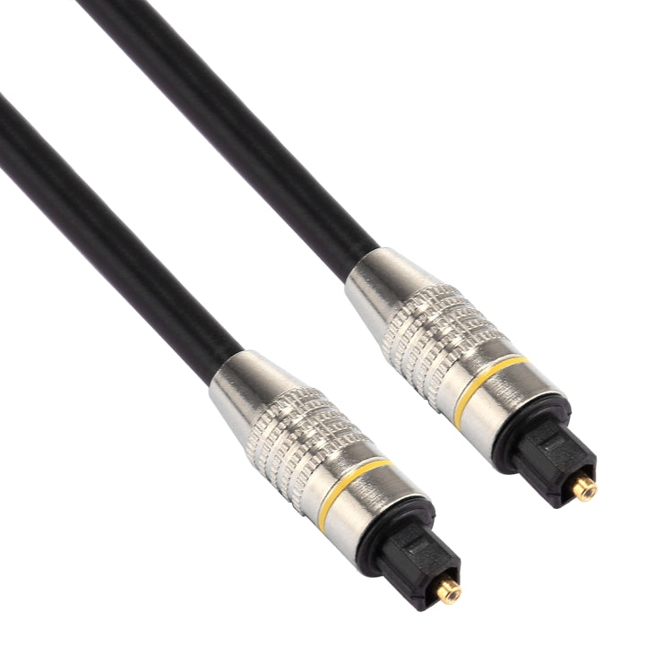 1m OD6.0mm Nickel Plated Metal Head Toslink Male to Male Digital Optical Audio Cable by buy2fix