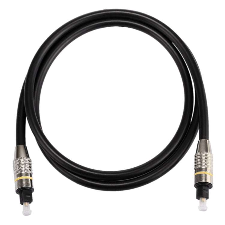 1m OD6.0mm Nickel Plated Metal Head Toslink Male to Male Digital Optical Audio Cable by buy2fix