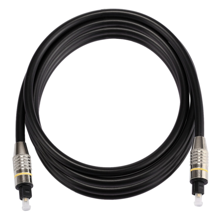 2m OD6.0mm Nickel Plated Metal Head Toslink Male to Male Digital Optical Audio Cable by buy2fix