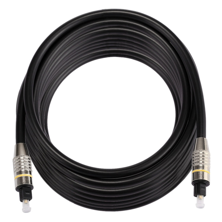 8m OD6.0mm Nickel Plated Metal Head Toslink Male to Male Digital Optical Audio Cable by buy2fix