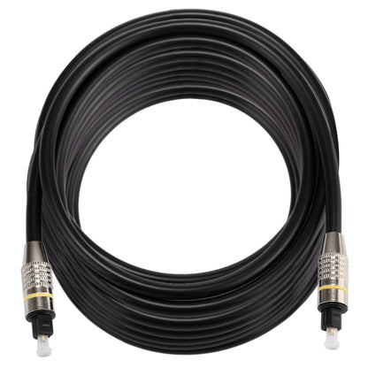 10m OD6.0mm Nickel Plated Metal Head Toslink Male to Male Digital Optical Audio Cable by buy2fix