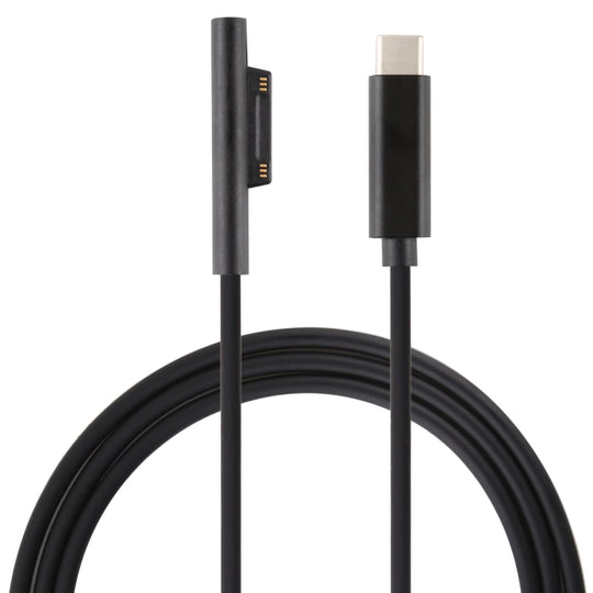 USB-C / Typ-C auf 6-poliges magnetisches Laptop-Ladekabel für Microsoft Surface Pro 6/5, Kabellänge: ca. 1,5 m