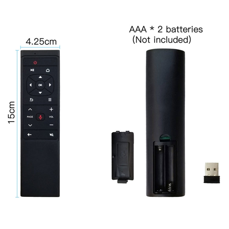 MT12 2.4G Air Mouse Remote Control with Fidelity Voice Input & IR Learning for PC & Android TV Box & Laptop & Projector by buy2fix