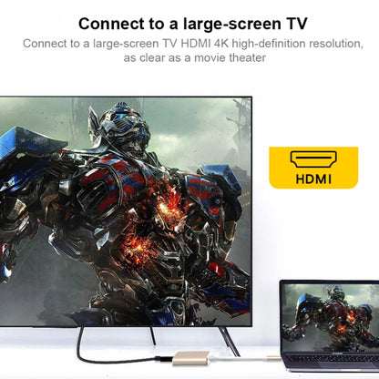 V125 UCB-C / Type-C Male to PD + HDMI + USB 3.0 Female 3 in 1 Converter(Grey) by buy2fix