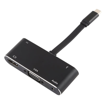V126 UCB-C / Type-C Male to PD + HDMI + VGA + Audio + USB 3.0 Female 5 in 1 Converter by buy2fix