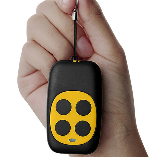 Colorful Four-Key Copying Remote Garage Door Gate Wireless Remote Control 433MHZ Copy Key Cloning Duplicator(Yellow)