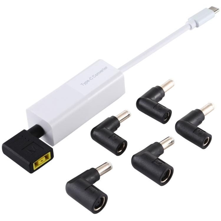 Laptop Power Adapter 65W USB-C / Type-C Converter to 6 in 1 Power Adapter (White) - Universal Power Adapter by buy2fix | Online Shopping UK | buy2fix