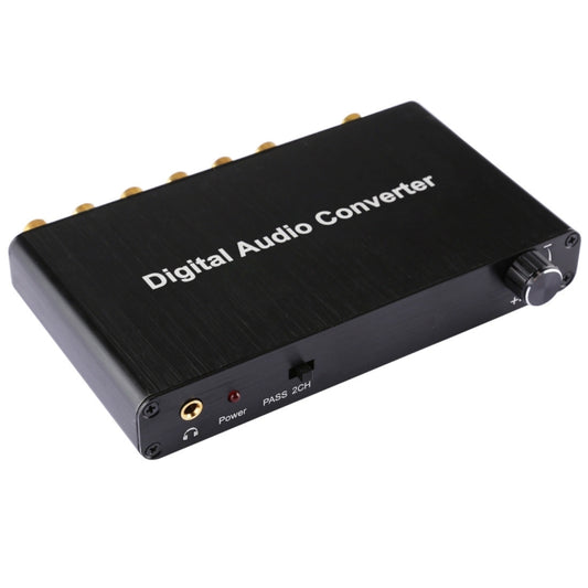 2CH Digital Audio Decoder Converter with Optical Toslink SPDIF Coaxial for Home Theater / PS4 / PS3 / XBOX360, Support Volume Control, AC-3, DTS by buy2fix