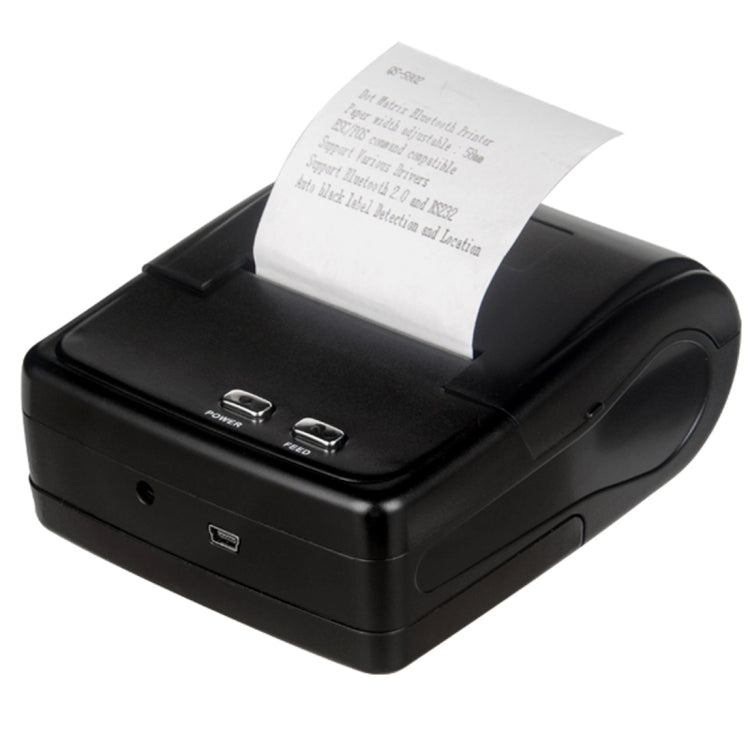 QS-5802 Portable 58mm Bluetooth Receipt 8-pin Matrix Printer(Black) by buy2fix