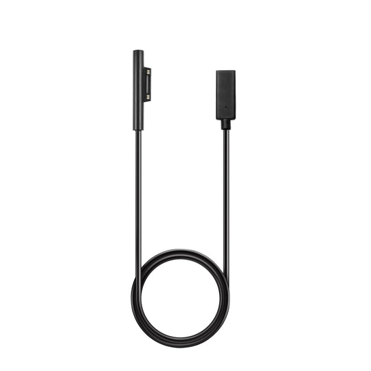 USB-C/Typ-C-Buchse auf 6-poligen Stecker, Laptop-PD-Schnellladekabel für Microsoft Surface Pro 7/6/5/4/3, Kabellänge: 0,2 m