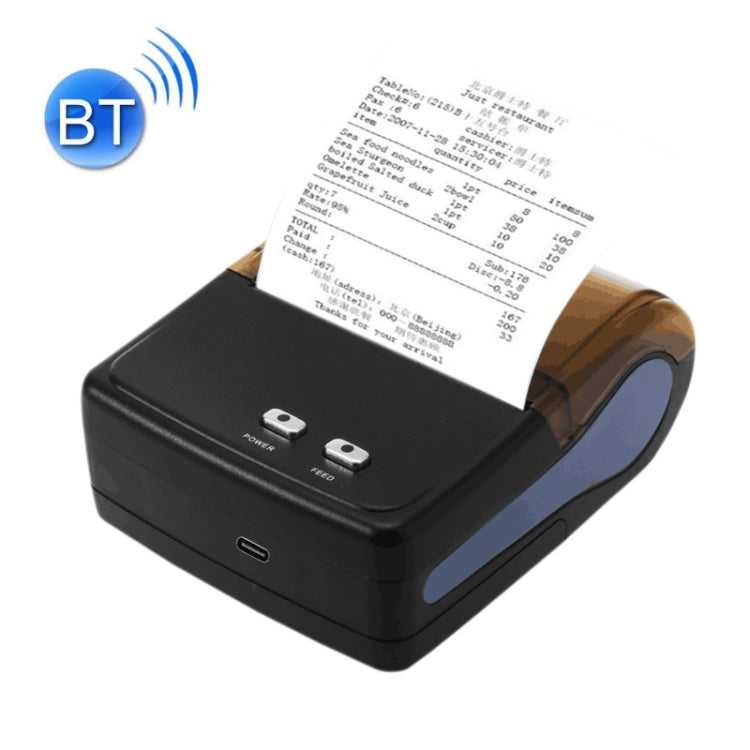 QS-8001 Portable 80mm Bluetooth POS Receipt Thermal Printer(Black) by buy2fix