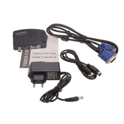 HOWEI HW-2404 BNC / S-Video to VGA Video Converter(Black) by buy2fix