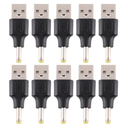10 PCS 4.0 x 1.7mm Male to USB 2.0 Male DC Power Plug Connector - Universal Power Adapter by buy2fix | Online Shopping UK | buy2fix