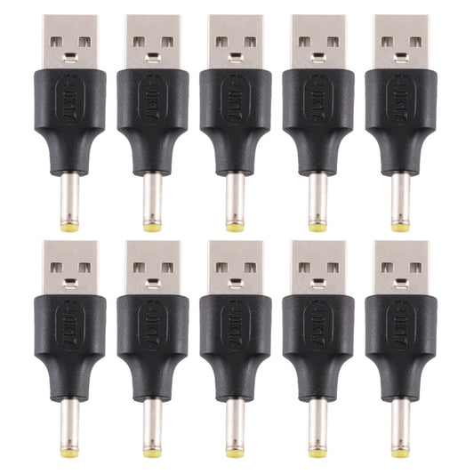 10 PCS 4.0 x 1.7mm Male to USB 2.0 Male DC Power Plug Connector - Universal Power Adapter by buy2fix | Online Shopping UK | buy2fix