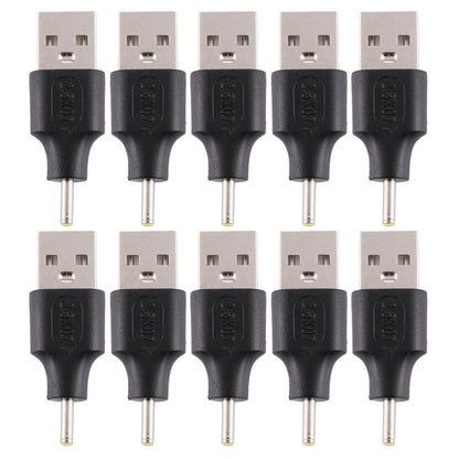 10 PCS 2.5 x 0.7mm Male to USB 2.0 Male DC Power Plug Connector - Universal Power Adapter by buy2fix | Online Shopping UK | buy2fix