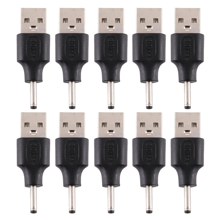10 PCS 3.0 x 1.1mm Male to USB 2.0 Male DC Power Plug Connector - Universal Power Adapter by buy2fix | Online Shopping UK | buy2fix