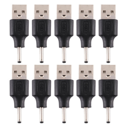 10 PCS 3.0 x 1.1mm Male to USB 2.0 Male DC Power Plug Connector - Universal Power Adapter by buy2fix | Online Shopping UK | buy2fix