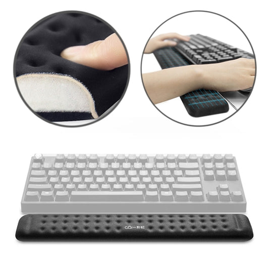 Mechanical Keyboard Wrist Rest Memory Foam Mouse Pad, Size : M (Black) by buy2fix