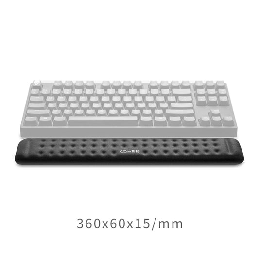 Mechanical Keyboard Wrist Rest Memory Foam Mouse Pad, Size : M (Black) by buy2fix