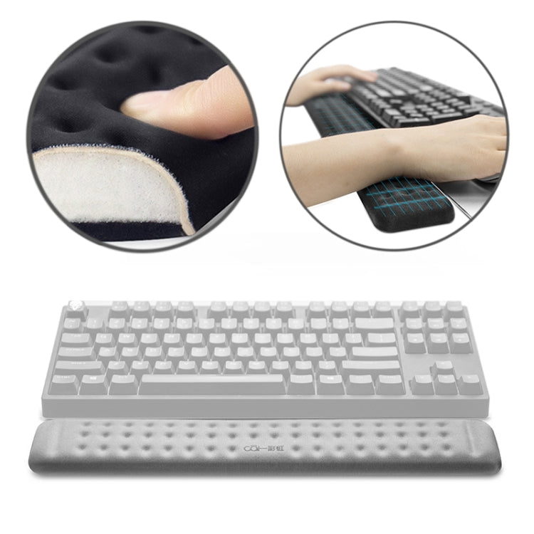 Mechanical Keyboard Wrist Rest Memory Foam Mouse Pad, Size : M (Grey) by buy2fix