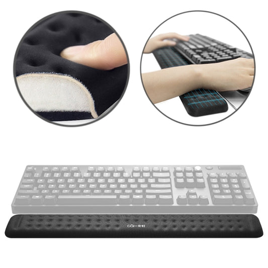 Mechanical Keyboard Wrist Rest Memory Foam Mouse Pad, Size : L (Black) by buy2fix