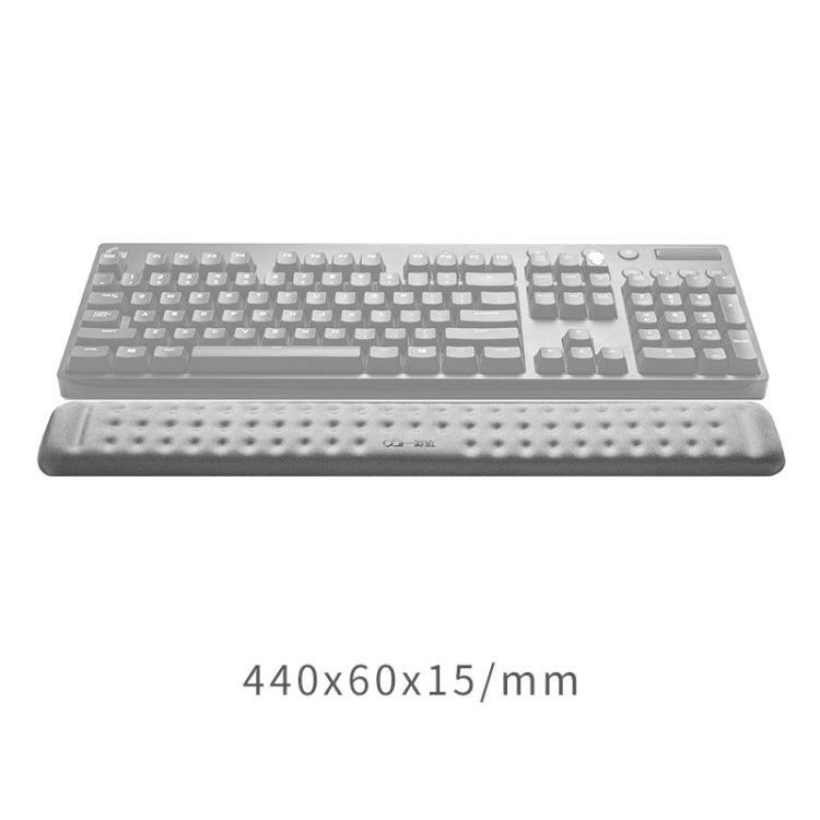 Mechanical Keyboard Wrist Rest Memory Foam Mouse Pad, Size : L (Grey) by buy2fix