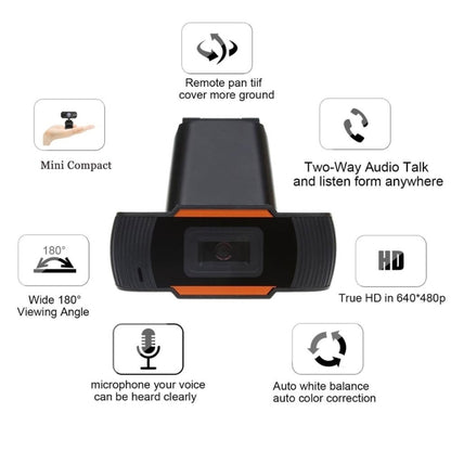 HD 720P Rotatable Computer Camera USB Webcam PC Camera for Skype / Android TV by buy2fix