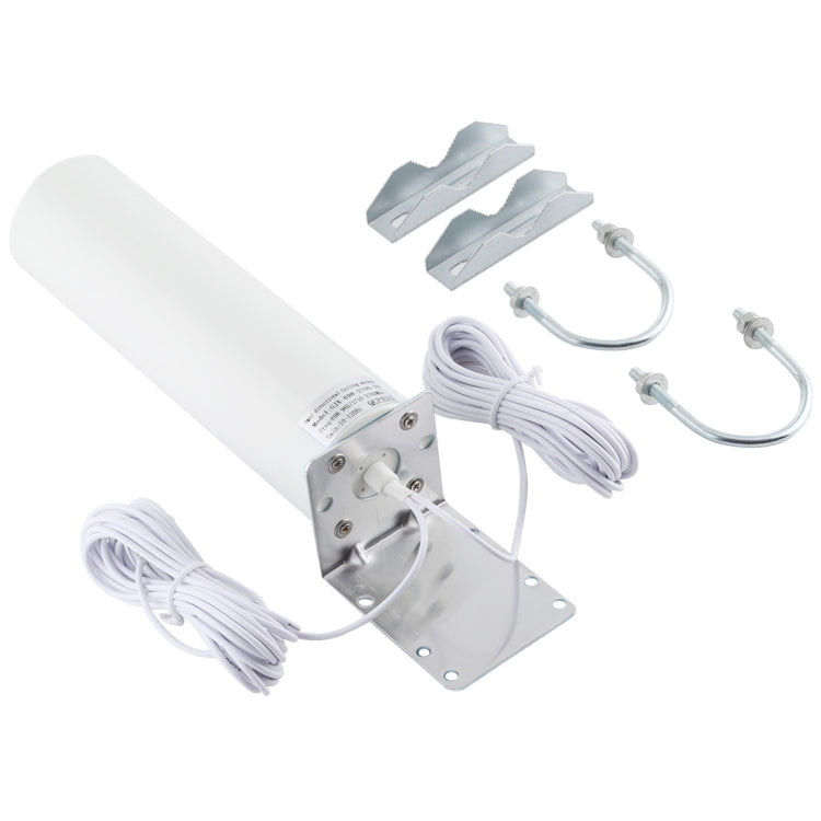 4G LTE WiFi 12DBi Omni External Barrel Antenna with CRC9 Male(White) by buy2fix