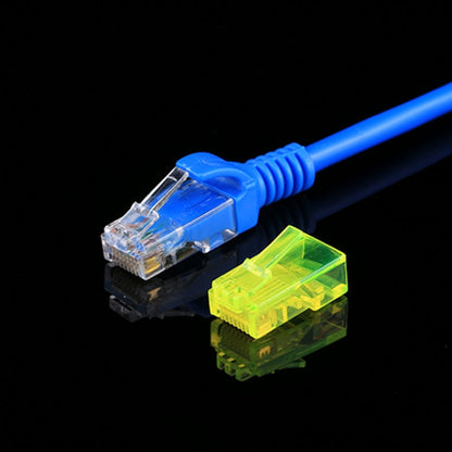 100 PCS Anpwoo Amp01 RJ45 Connector Modular Plug(Yellow) by buy2fix