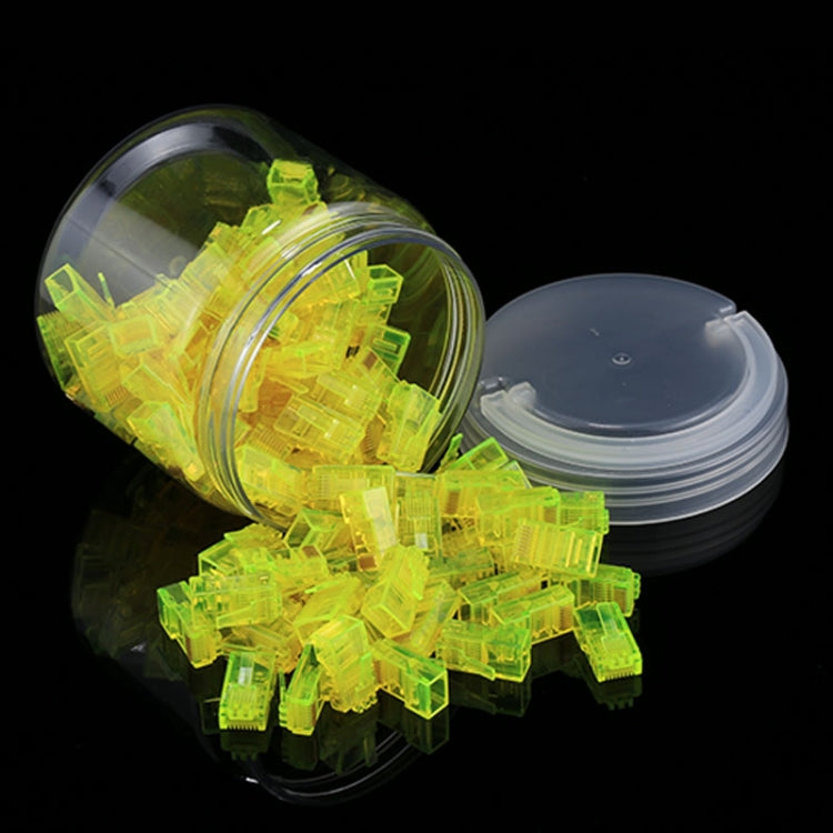 100 PCS Anpwoo Amp01 RJ45 Connector Modular Plug(Yellow) by buy2fix