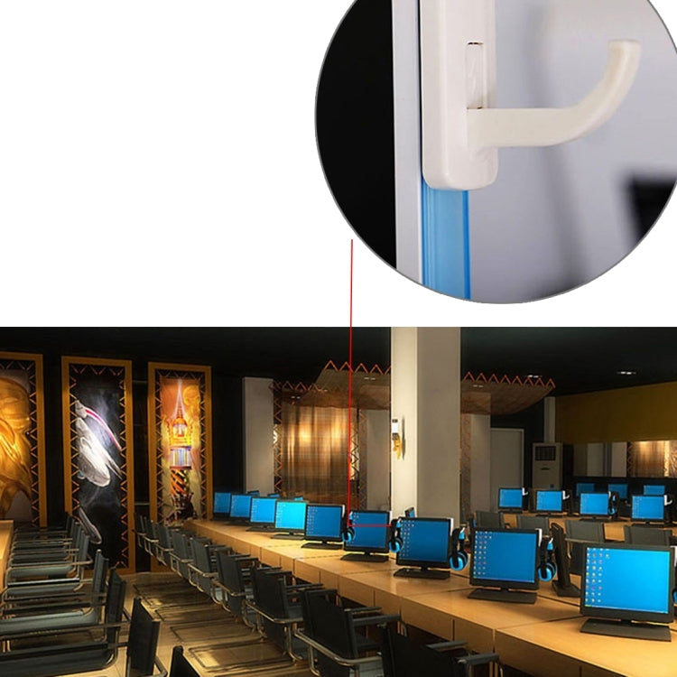 Universal Headphone Hanger PC Monitor Desk Headset Stand Holder Hook(White) by buy2fix