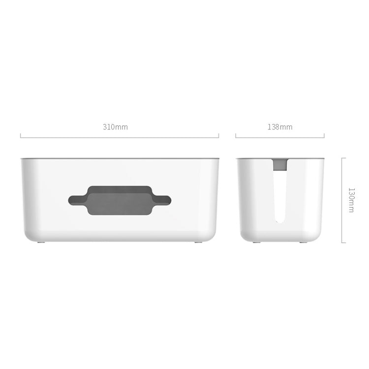 ORICO CMB-18 Separating Design ABS Electrical Socket Storage Box Power Cable Manager Case with Phone / Tablet Holder for Desk, Living Room, Office, Bedroom - Storage Boxes by ORICO | Online Shopping UK | buy2fix