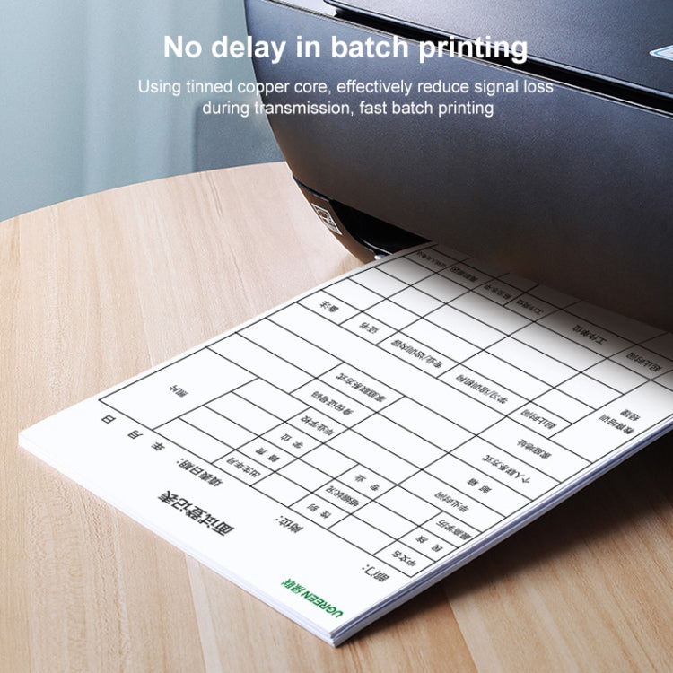 Ugreen Type-C / USB-C to Type-B Printer Nylon Braid Connect Data Cable, Length: 1.5m by UGREEN