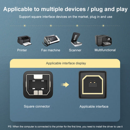 Ugreen Type-C / USB-C to Type-B Printer Nylon Braid Connect Data Cable, Length: 1.5m by UGREEN