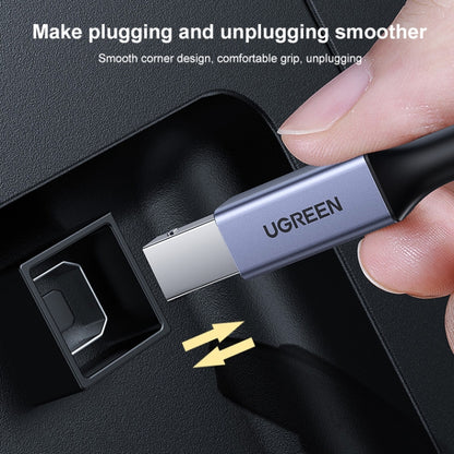 Ugreen Type-C / USB-C to Type-B Printer Nylon Braid Connect Data Cable, Length: 1.5m by UGREEN