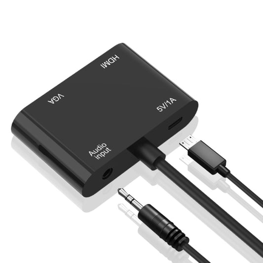 Onten 5138HV 1080P VGA to HDMI + VGA Adapter with Audio - Adapter by Onten | Online Shopping UK | buy2fix