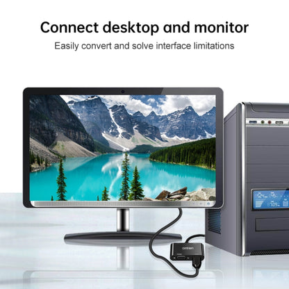 Onten 5138HV 1080P VGA to HDMI + VGA Adapter with Audio - Adapter by Onten | Online Shopping UK | buy2fix