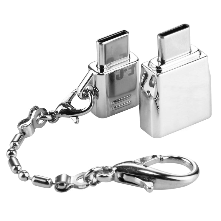 Micro USB Female to USB-C / Type-C Male + USB 2.0 Female to USB-C / Type-C Male Metal Adapter by buy2fix