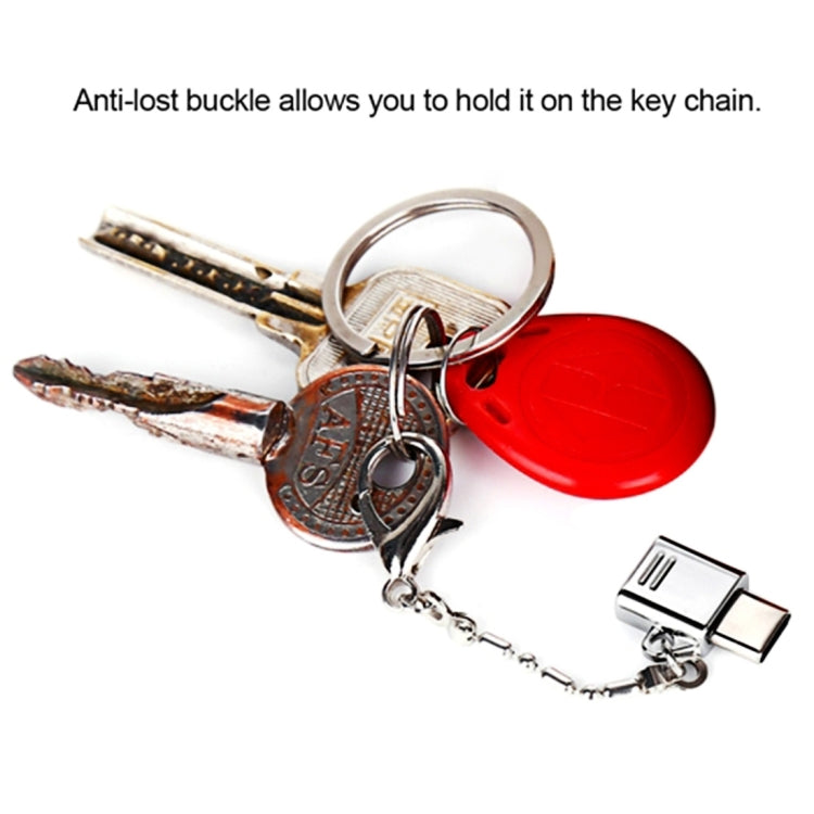 Micro USB Female to USB-C / Type-C Male + USB 2.0 Female to USB-C / Type-C Male Metal Adapter by buy2fix