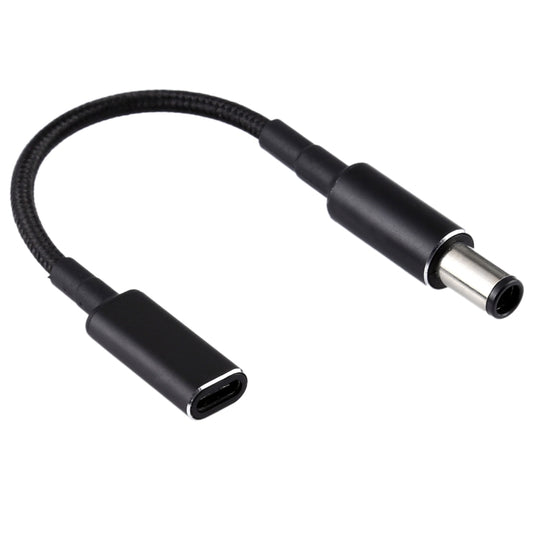 PD 100 W 18,5-20 V 7,4 x 0,6 mm auf USB-C/Typ-C-Adapter Nylongeflechtkabel für HP