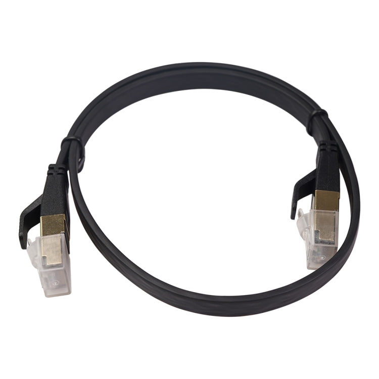 CAT8-2 Double Shielded CAT8 Flat Network LAN Cable, Length: 0.5m by buy2fix