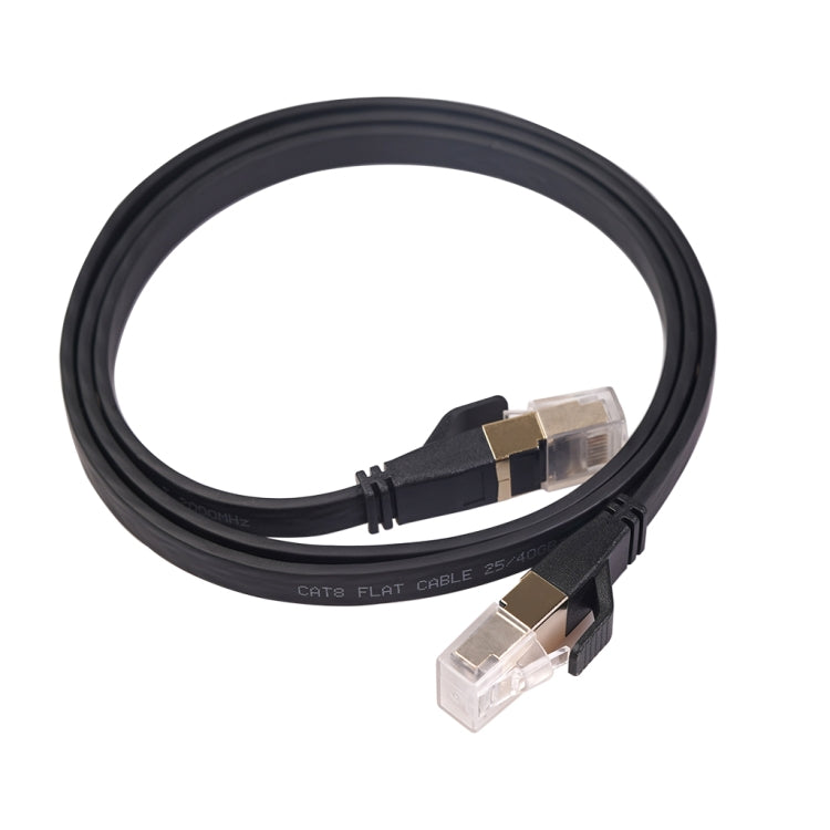 CAT8-2 Double Shielded CAT8 Flat Network LAN Cable, Length: 1.8m by buy2fix