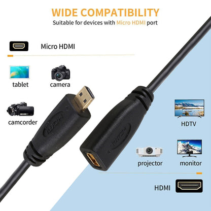 30cm 1080P Micro HDMI Female to Male Gold-plated Connector Adapter Cable - Cable by buy2fix | Online Shopping UK | buy2fix