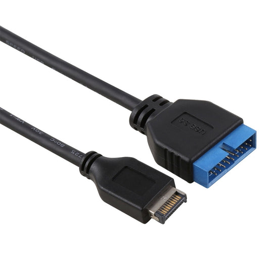 Câble d'extension mâle 19 broches USB 3.1 Type-E vers USB 3.0 pour carte mère, 30 cm