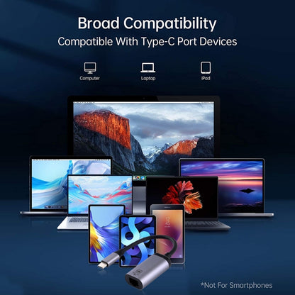 Type-C / USB-C Male to Gigabit RJ45 Female Adapter Converter by buy2fix