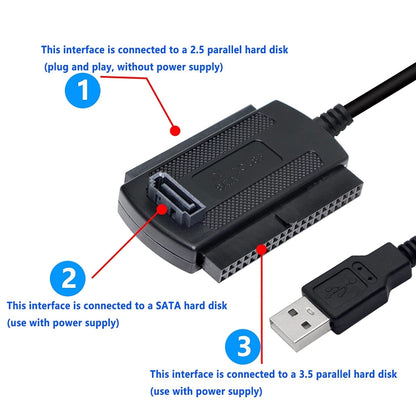 USB 2.0 to IDE / SATA Hard Disk Adapter Cable, Cable Length: 50cm - USB to IDE / SATA by buy2fix | Online Shopping UK | buy2fix