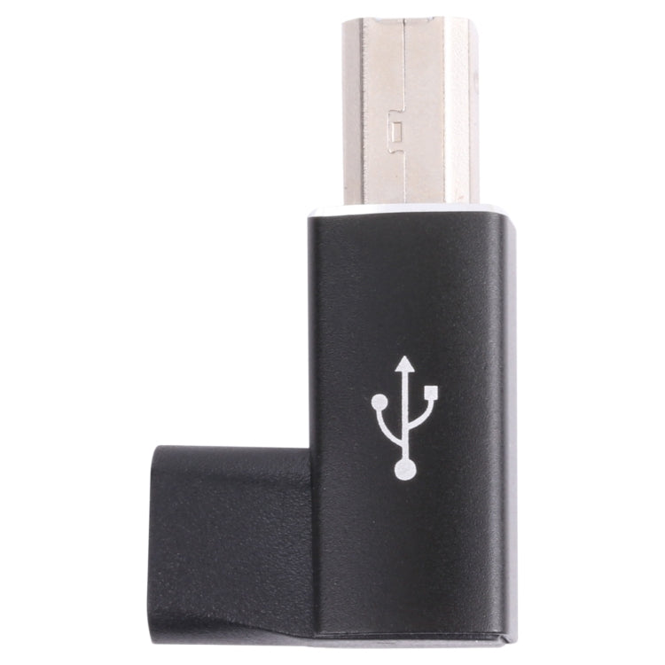 USB-C / Type C Female to USB 2.0 B MIDI Male Adapter for Electronic Instrument / Printer / Scanner / Piano (Black) by buy2fix